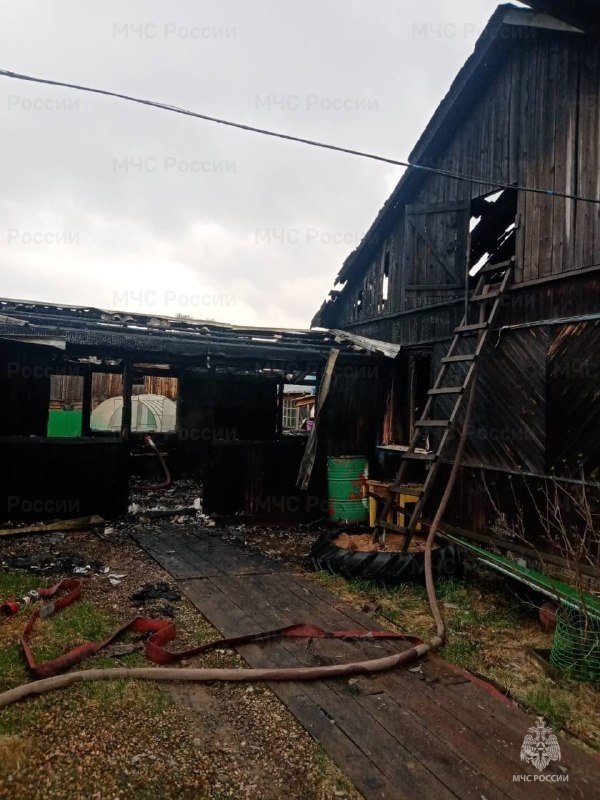 Пожар в Тайшетском районе