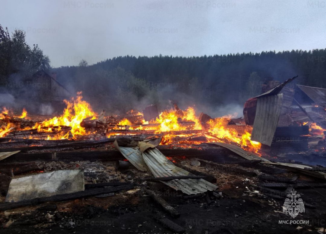 Пожар в Тайшетском районе