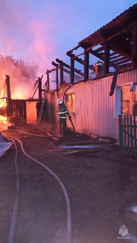 Пожар в Тайшетском районе