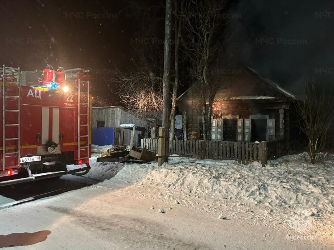 Пожар в Тайшетском районе